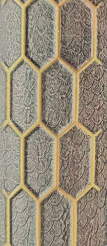 Wall Panel 013B - PS Gold and Brown - Acoustic - 240cm - (1 pack / 4pcs)