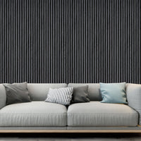 Wall Panel 01C - Dark Grey - Acoustic - 240cm - (1 pack / 4pcs)