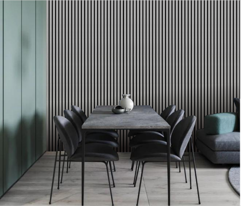 Grey Acoustic Wall Panel