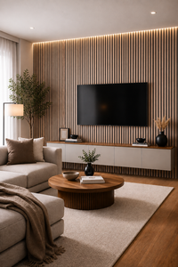 Oak Wood Effect Acoustic Wall Panel 60 x 240cm