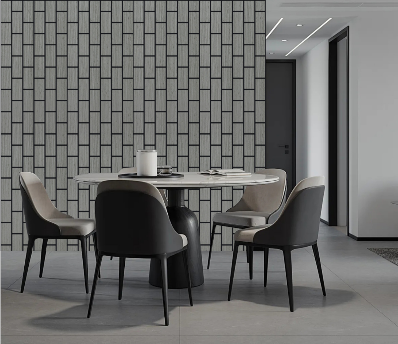Wall Panel 06B - Light Grey - Vertical - 240cm - (1 pack / 4pcs)