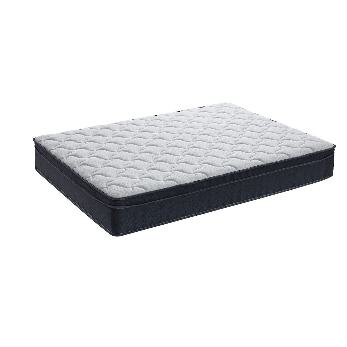 AWS 2000 pocket spring pillow top mattress in a box, 28cm deep, medium firm, showcasing plush pillow top and supportive construction.