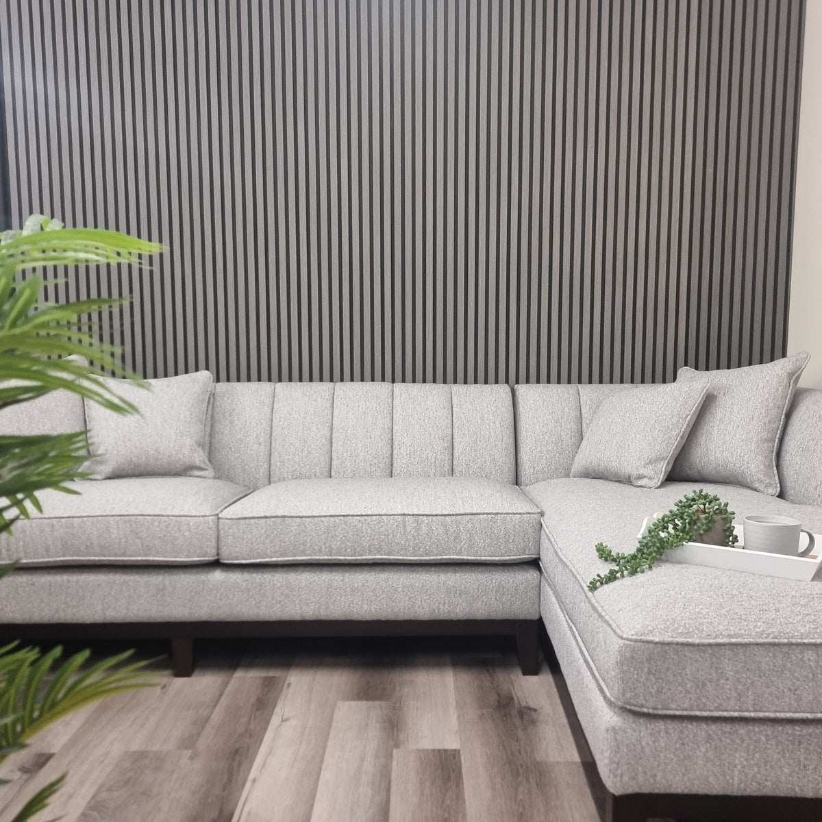 WPC Wall Panels - Wood Effect Slatted Wall Panels - 235cm x 15cm (14 pack)