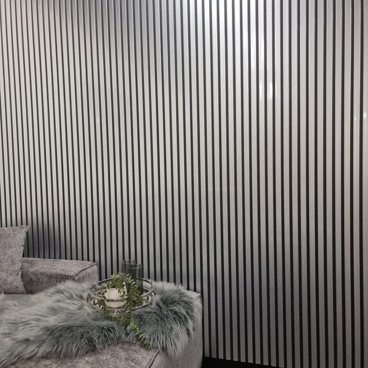 WPC Wall Panels - Wood Effect Slatted Wall Panels - 235cm x 15cm (14 pack)