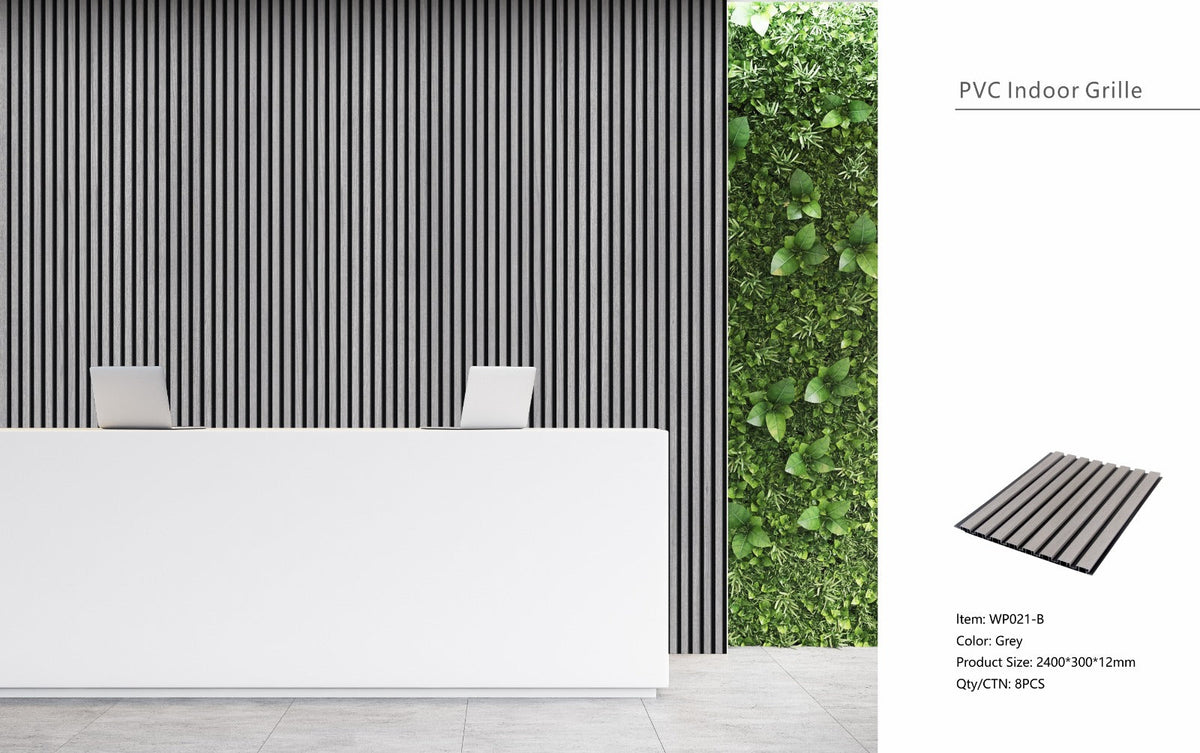 Grey Seamless PVC Wall Panel 30 x 240cm