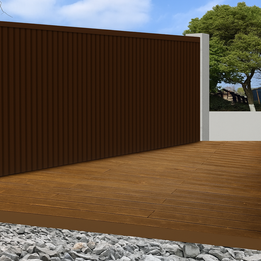 Dark Brown UV Resistant Outdoor Wall Panel