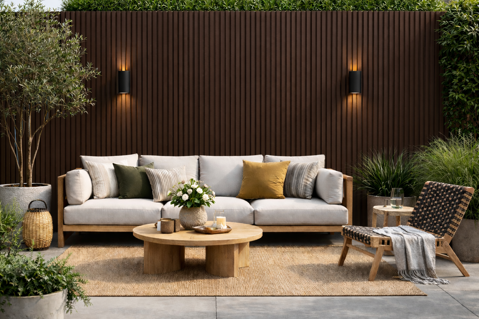 Dark Brown UV Resistant Outdoor Wall Panel