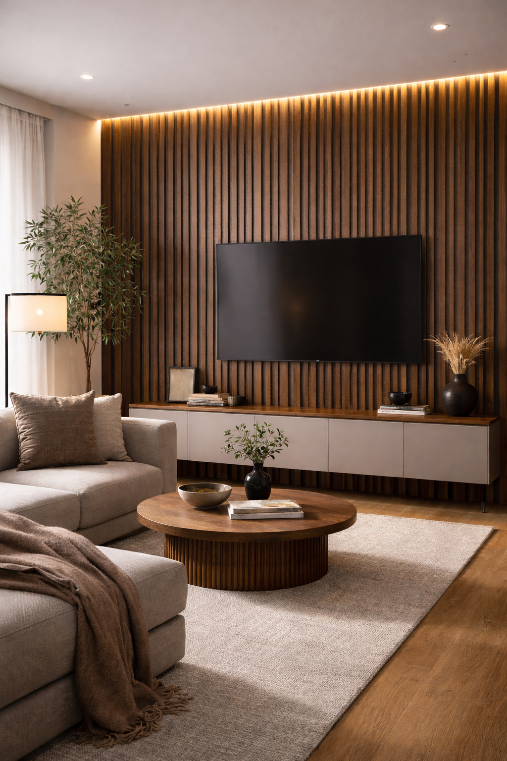 Walnut Acoustic Wall Panel