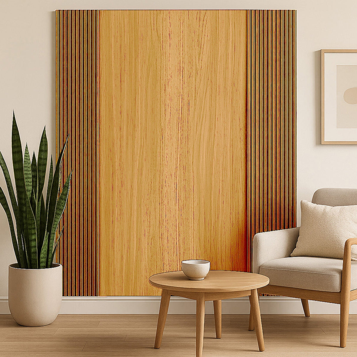 WPC Wall Panels - Wood Effect Wave Wall Panels - 235cm x 16cm (10 pack) - Light Oak