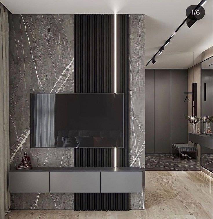 Black Wood Acoustic Wall Panel 60 x 240cm