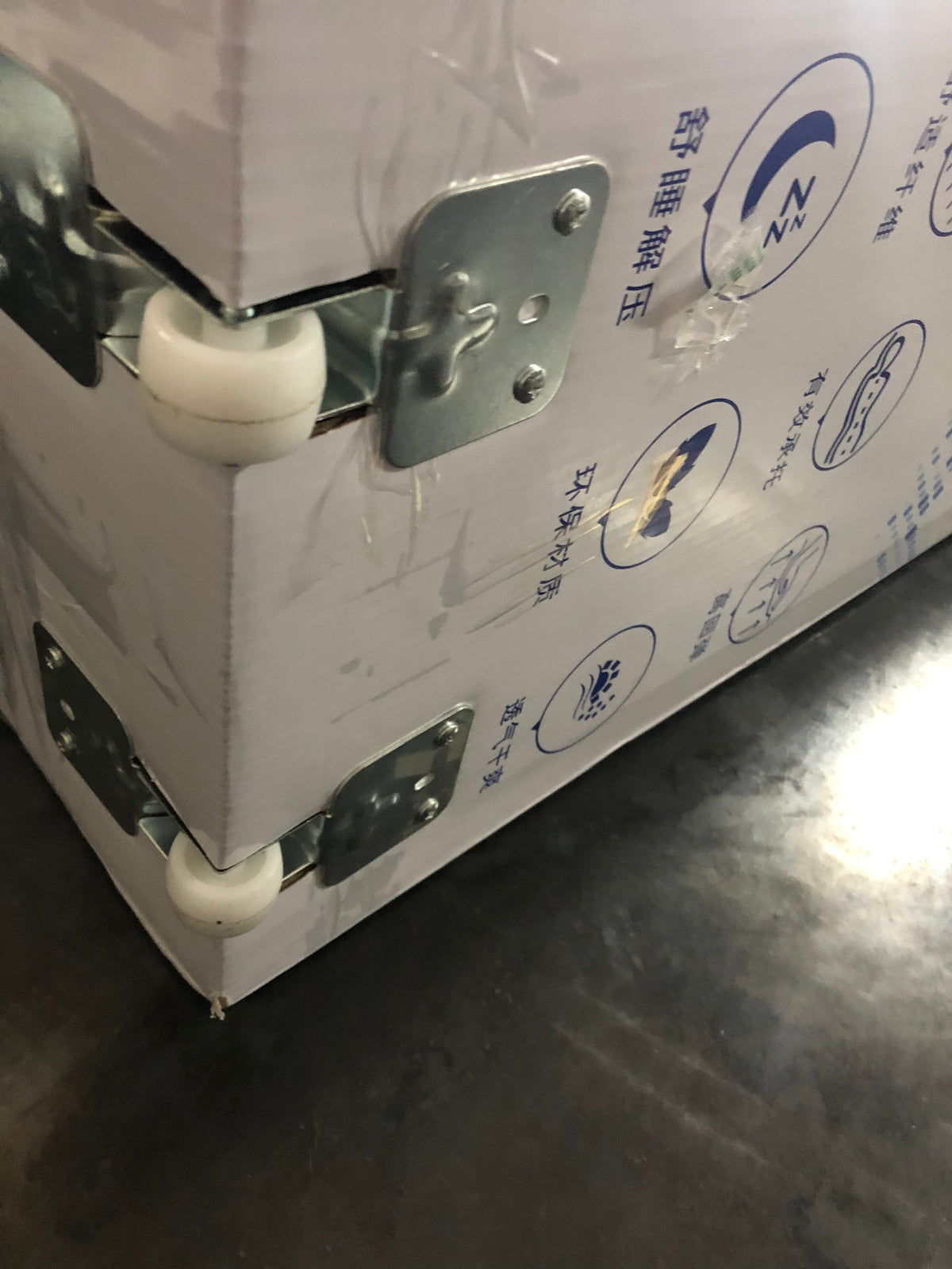 AWS Gel Memory Foam and Pocket Spring Mattress in a Box, 35cm deep, medium firm, showcasing the plush, supportive mattress design.
