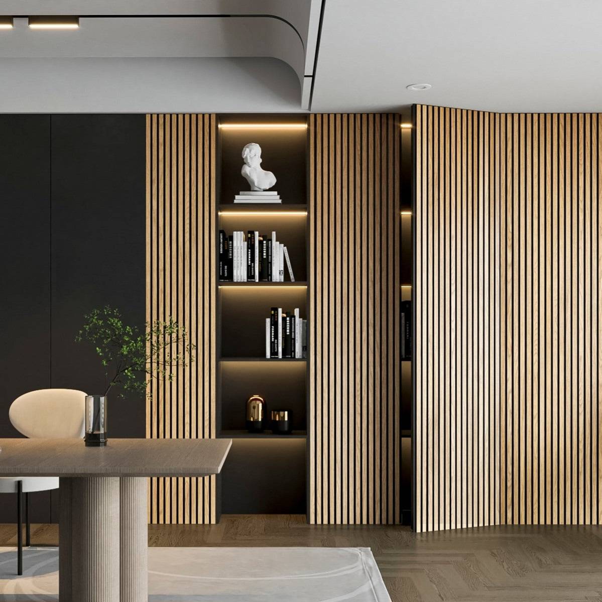 Natural Oak Acoustic Wall Panel 60 x 240cm