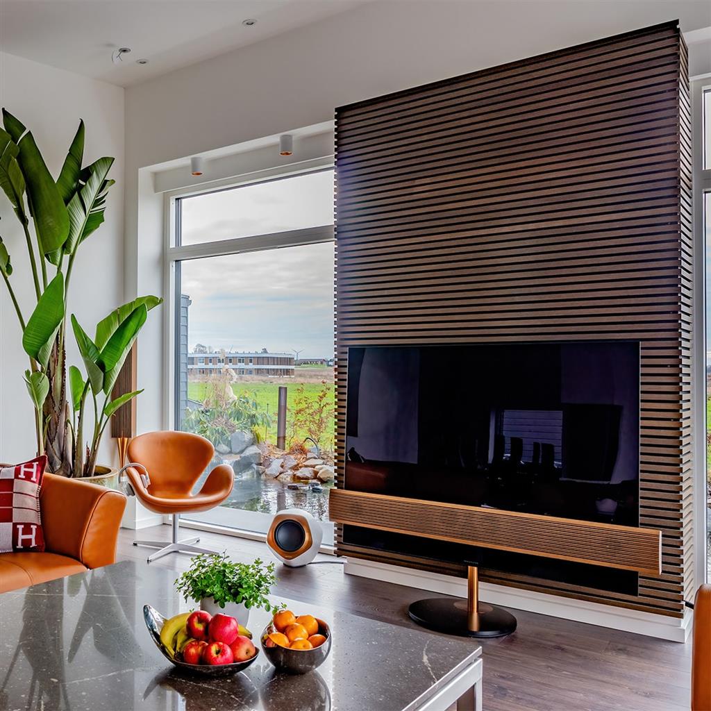 Walnut Acoustic Wall Panel 60 x 240cm