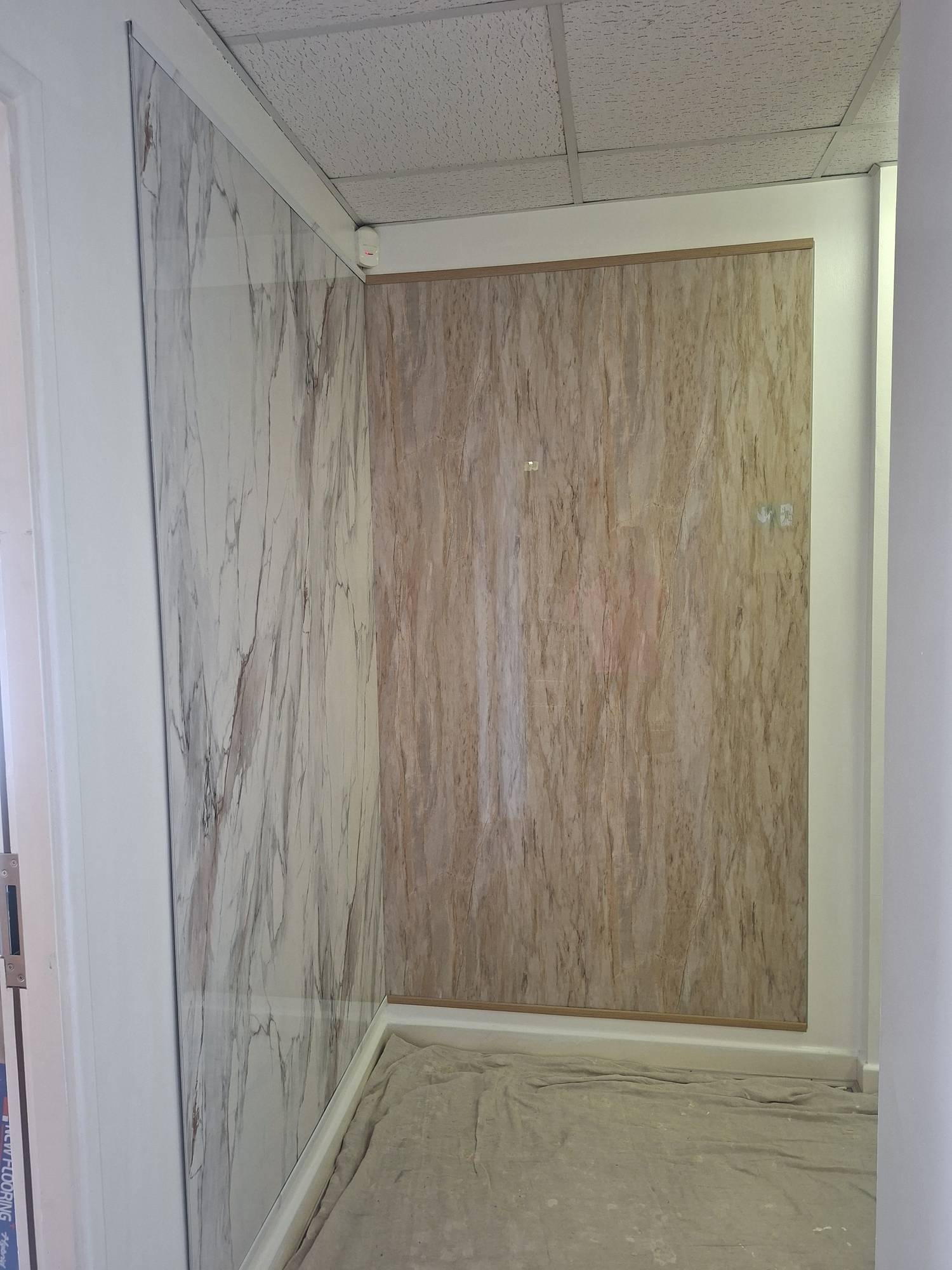 Cream Marble Effect Decorative PVC Wall Panel 60 x 240cm