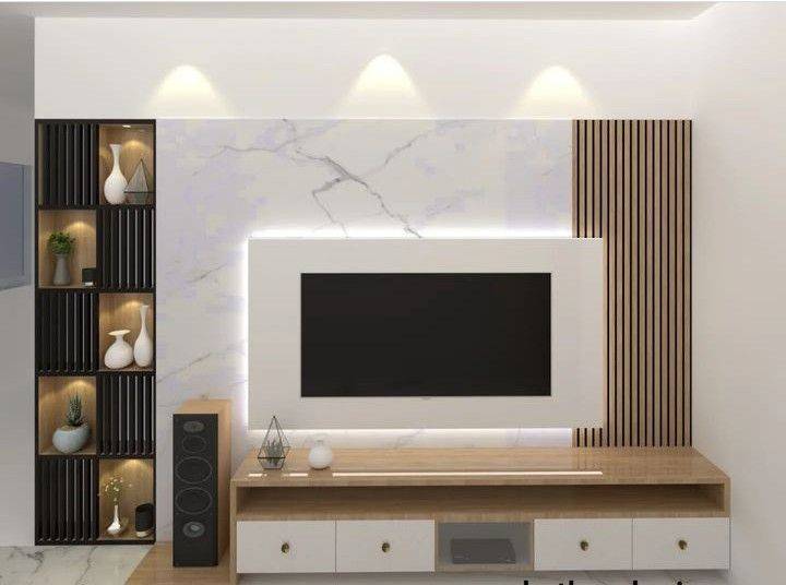 White and Grey Marble Vein Effect PVC Indoor Wall Panel 60 x 240cm