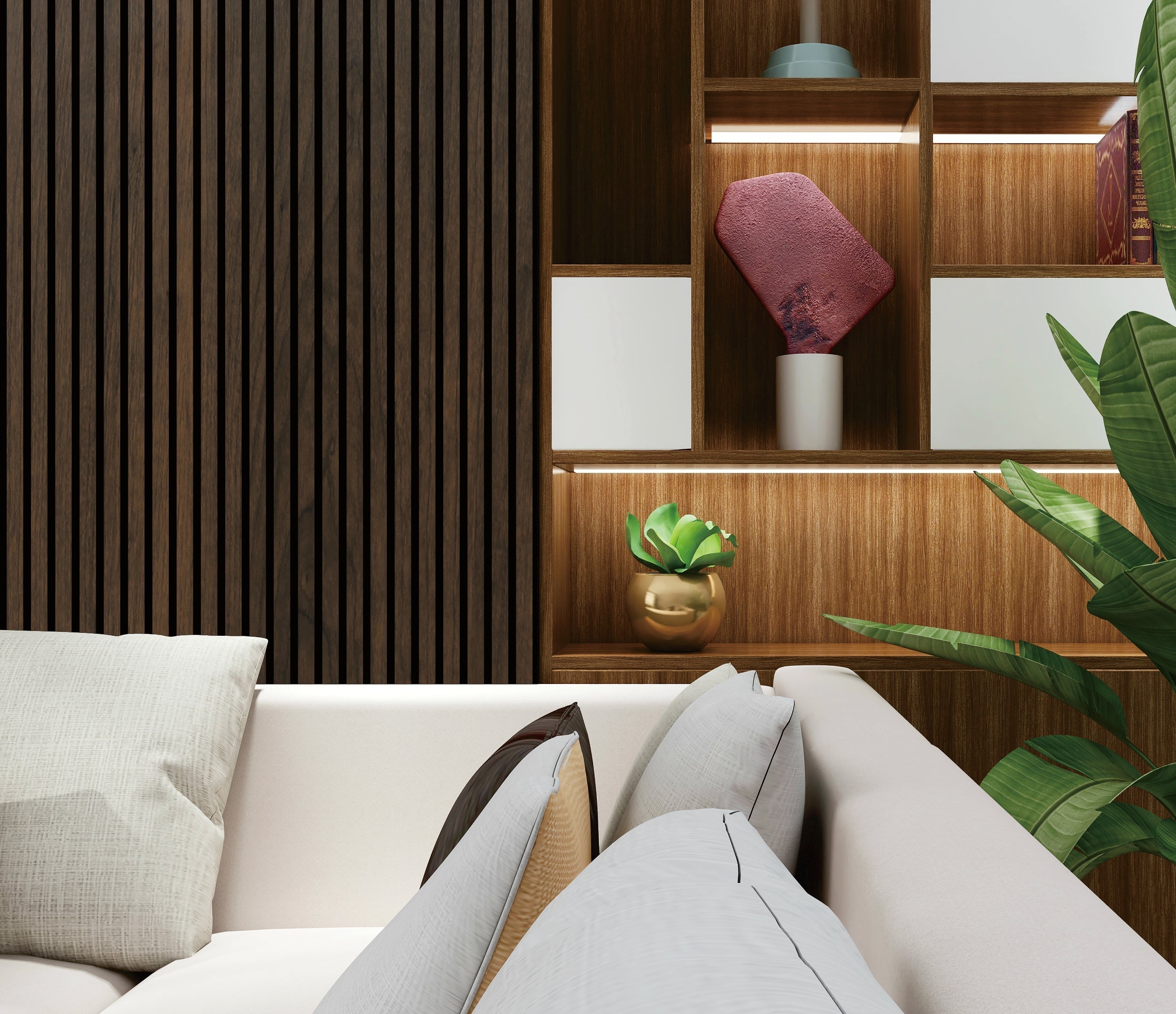Walnut Acoustic Wall Panel