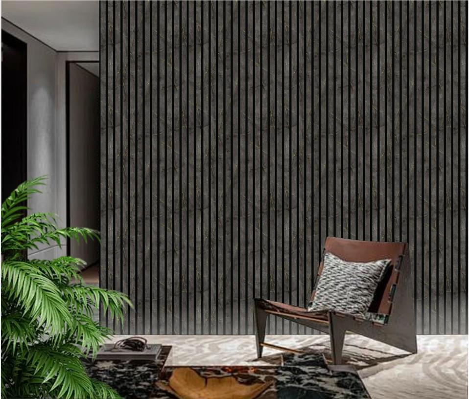 Gold and Black Marble Acoustic Wall Panel
