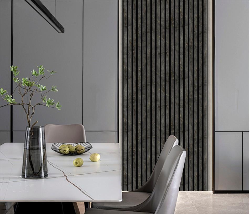 Gold and Black Marble Acoustic Wall Panel