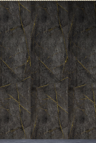 Wall Panel 07C - Gold and Black Marble - Wall Board - 240cm - (1 pack / 4pcs)