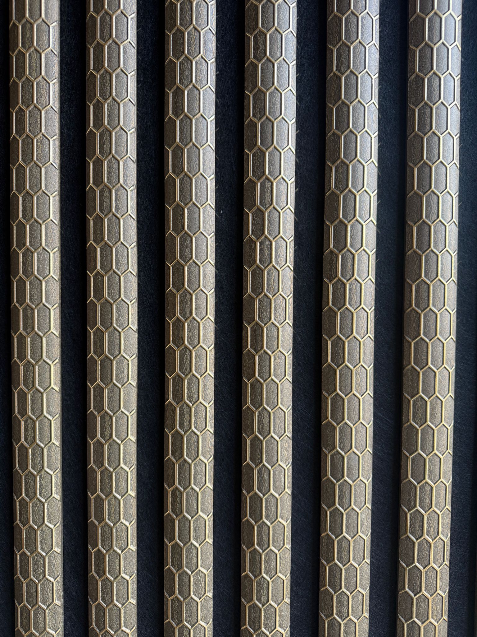 Wall Panel 013B - PS Gold and Brown - Acoustic - 240cm - (1 pack / 4pcs)