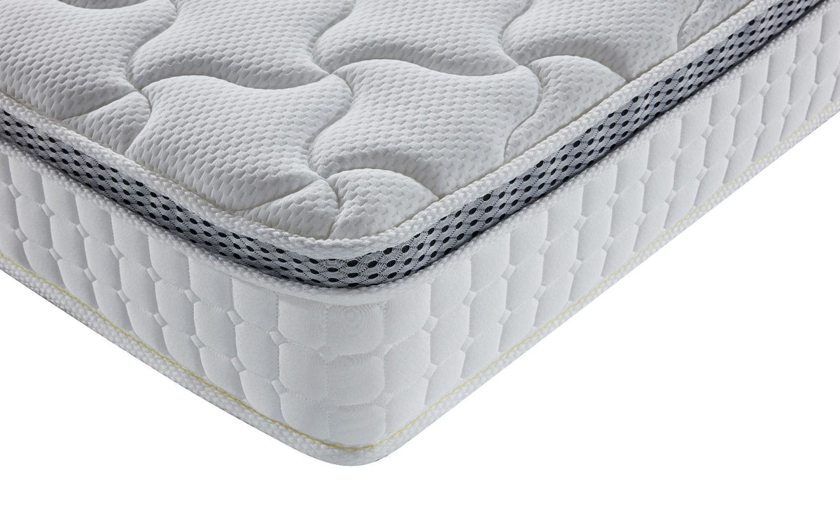 AWS 2000 Pocket Spring Mattress in a Box, 23cm deep, medium firm, showcasing the detailed pocket spring construction.