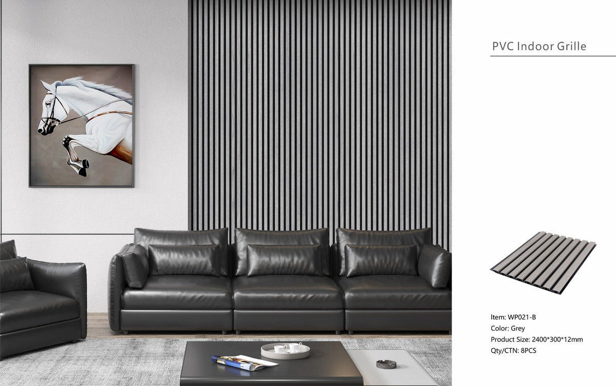 Grey Seamless PVC Wall Panel 30 x 240cm