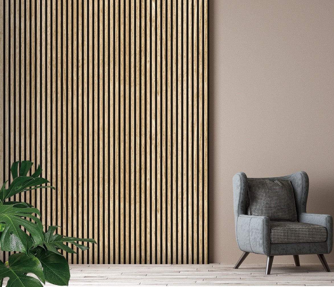 White Oak Seamless PVC Wall Panel 30 x 240cm