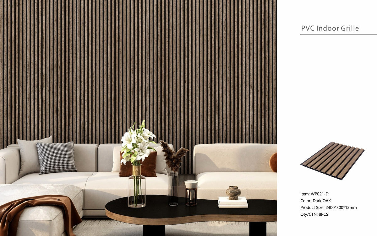Dark Oak Seamless PVC Wall Panel 30 x 240cm