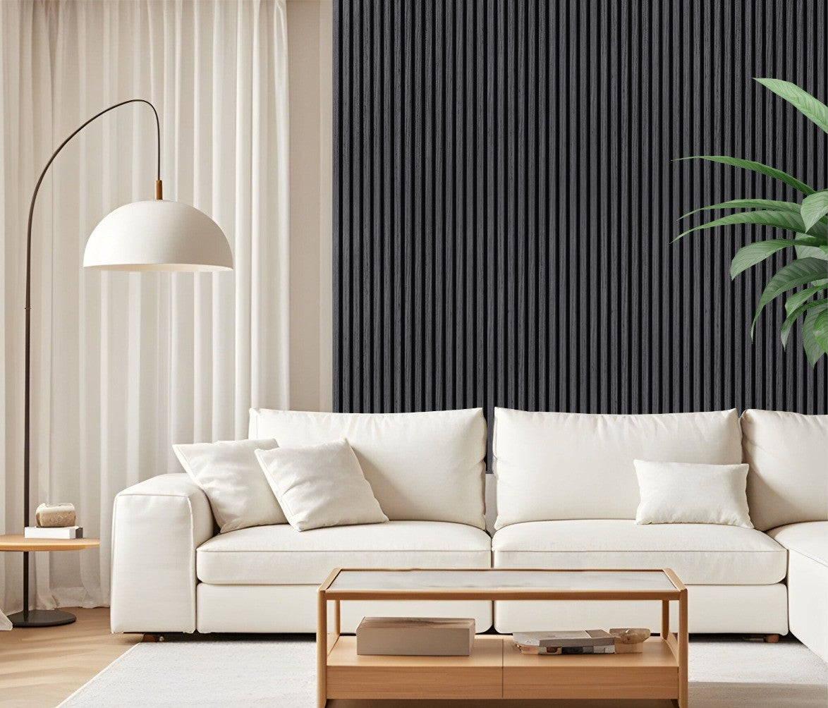 Black Seamless PVC Wall Panel 30 x 240cm