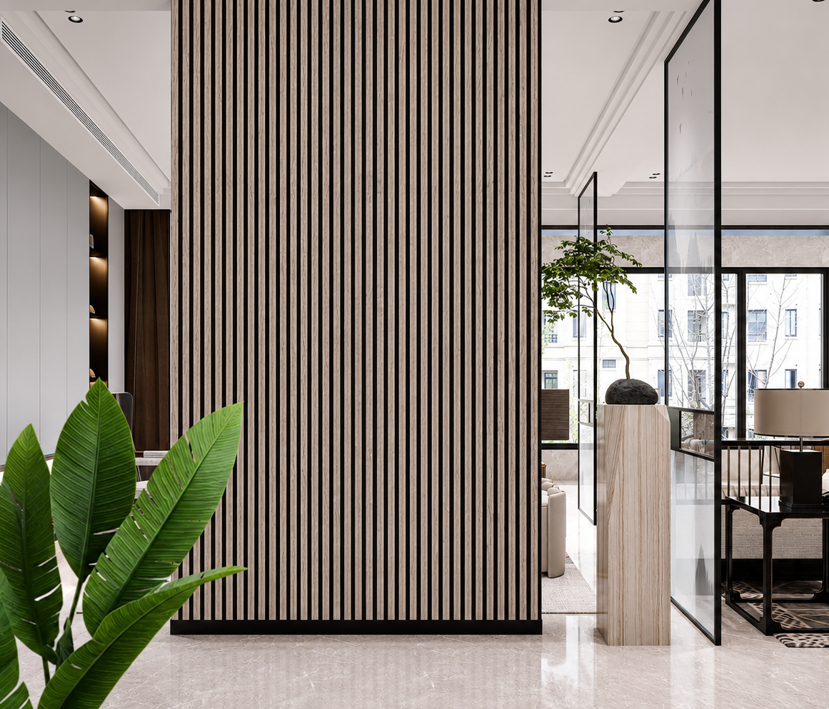 Grey Oak Premium Acoustic Wall Panel 60 x 240cm