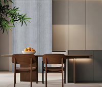 Grey Oak Premium Acoustic Wall Panel (White Backing) 60 x 240cm