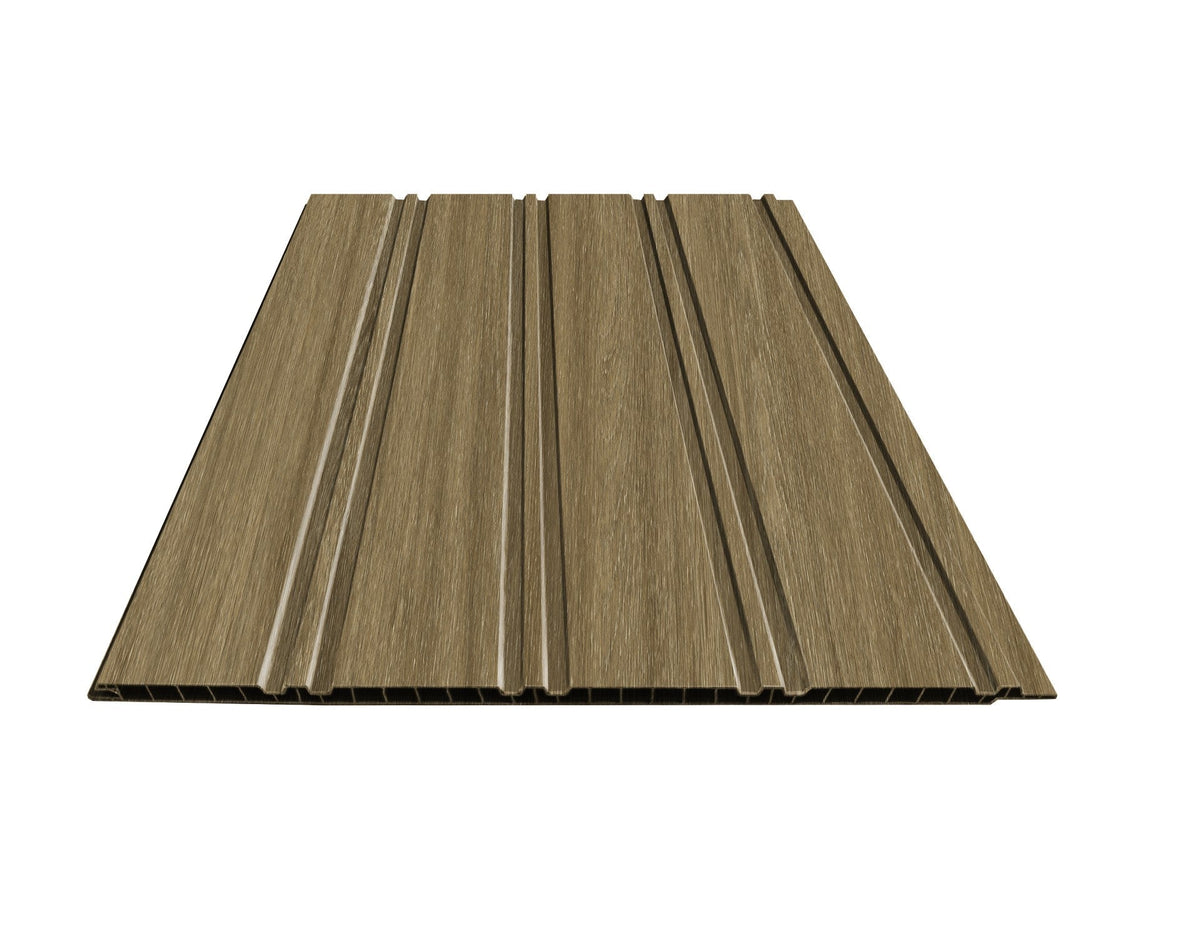 Dark Oak PVC Slat Wall Panel
