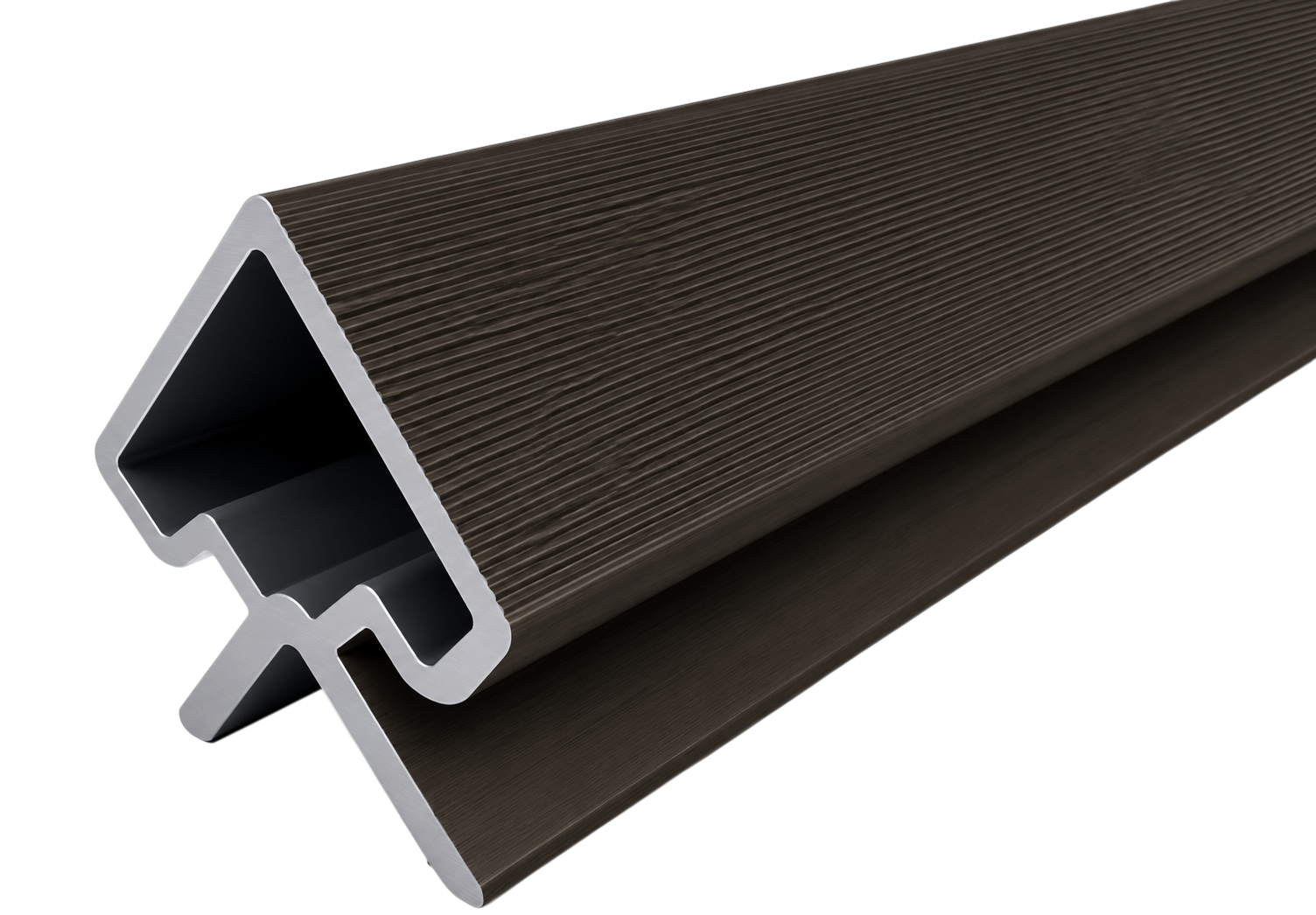 Dark Brown Outdoor Panel Corner Trim 290cm