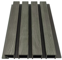 Dark Brown Composite Slat Outdoor Panel 290cm
