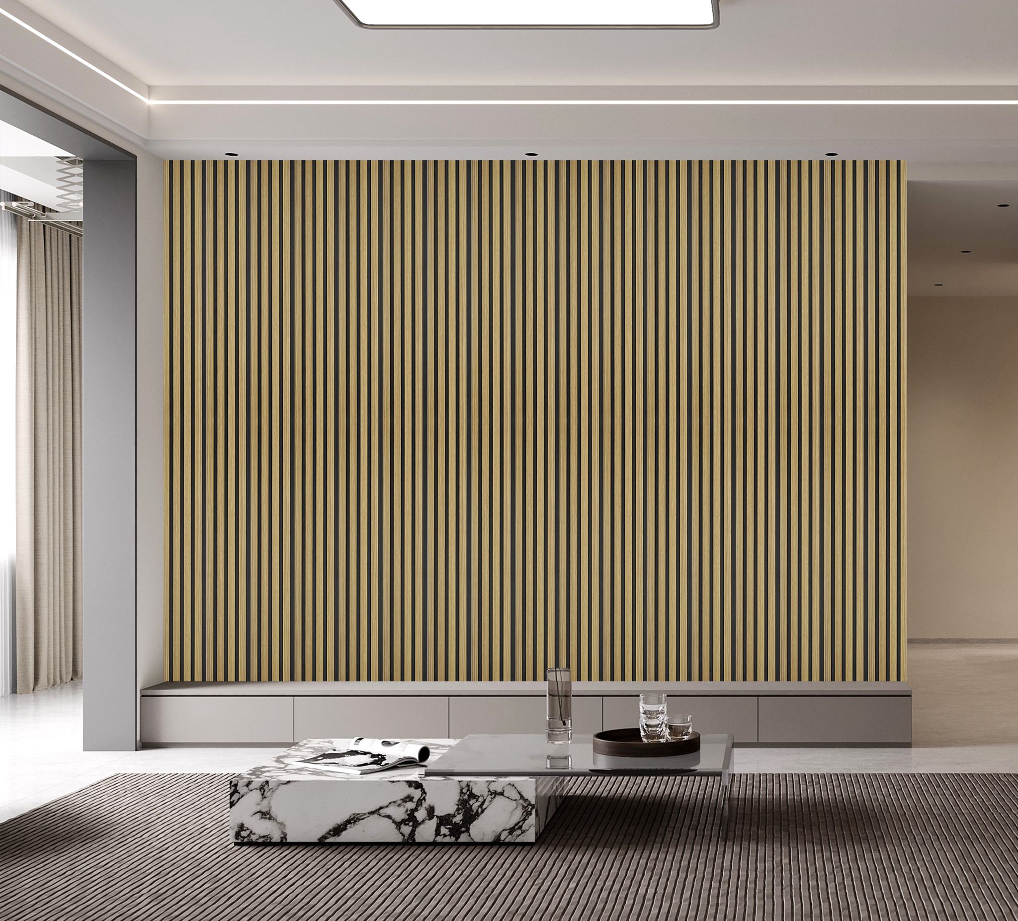 Oak Seamless Wall Panel