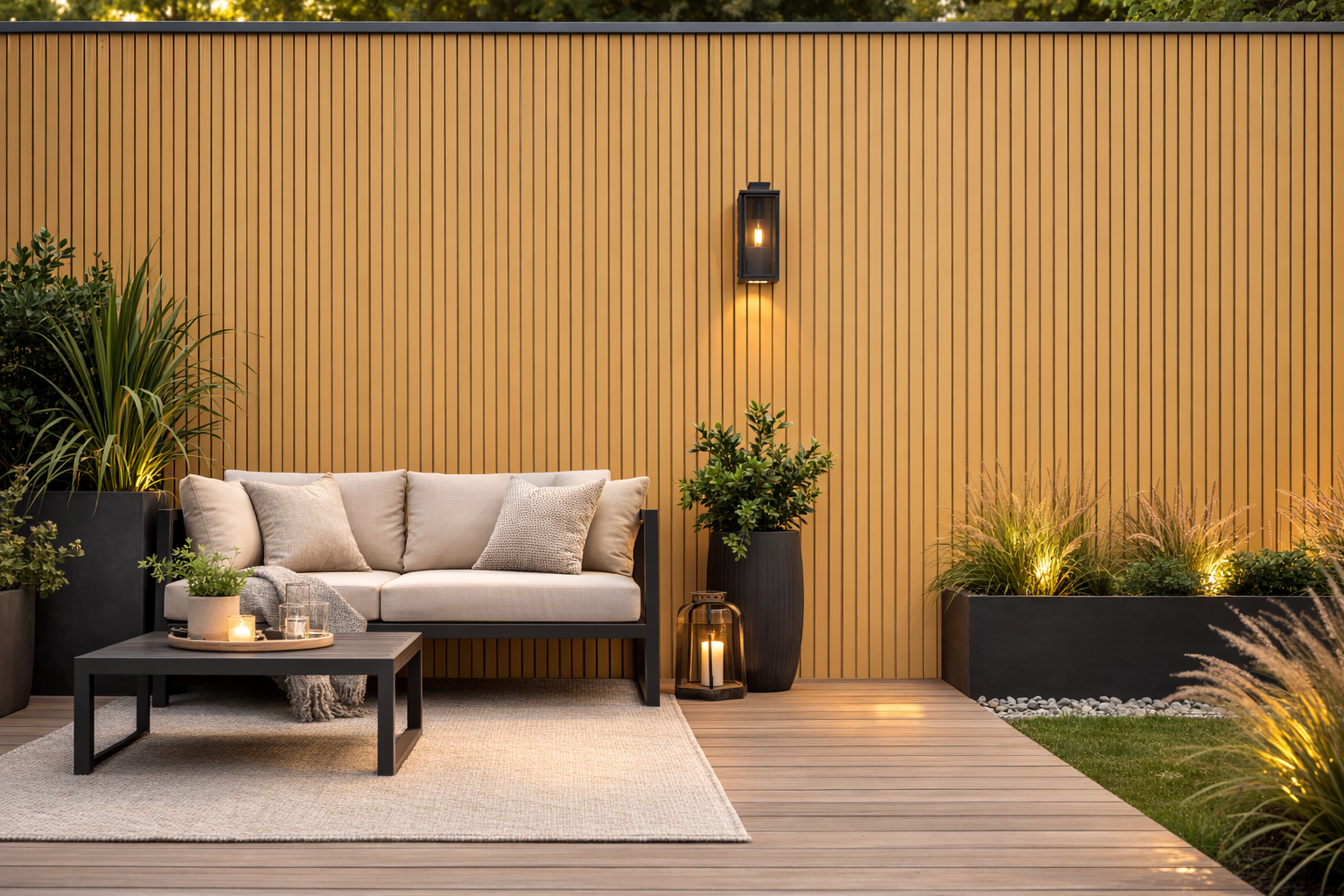 Oak UV Resistant Outdoor Wall Panel