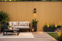 Oak UV Resistant Outdoor Wall Panel