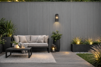 Grey UV Resistant Outdoor Wall Panel