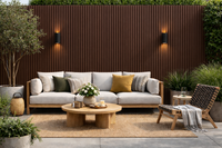 Light Brown UV Resistant Outdoor Wall Panel