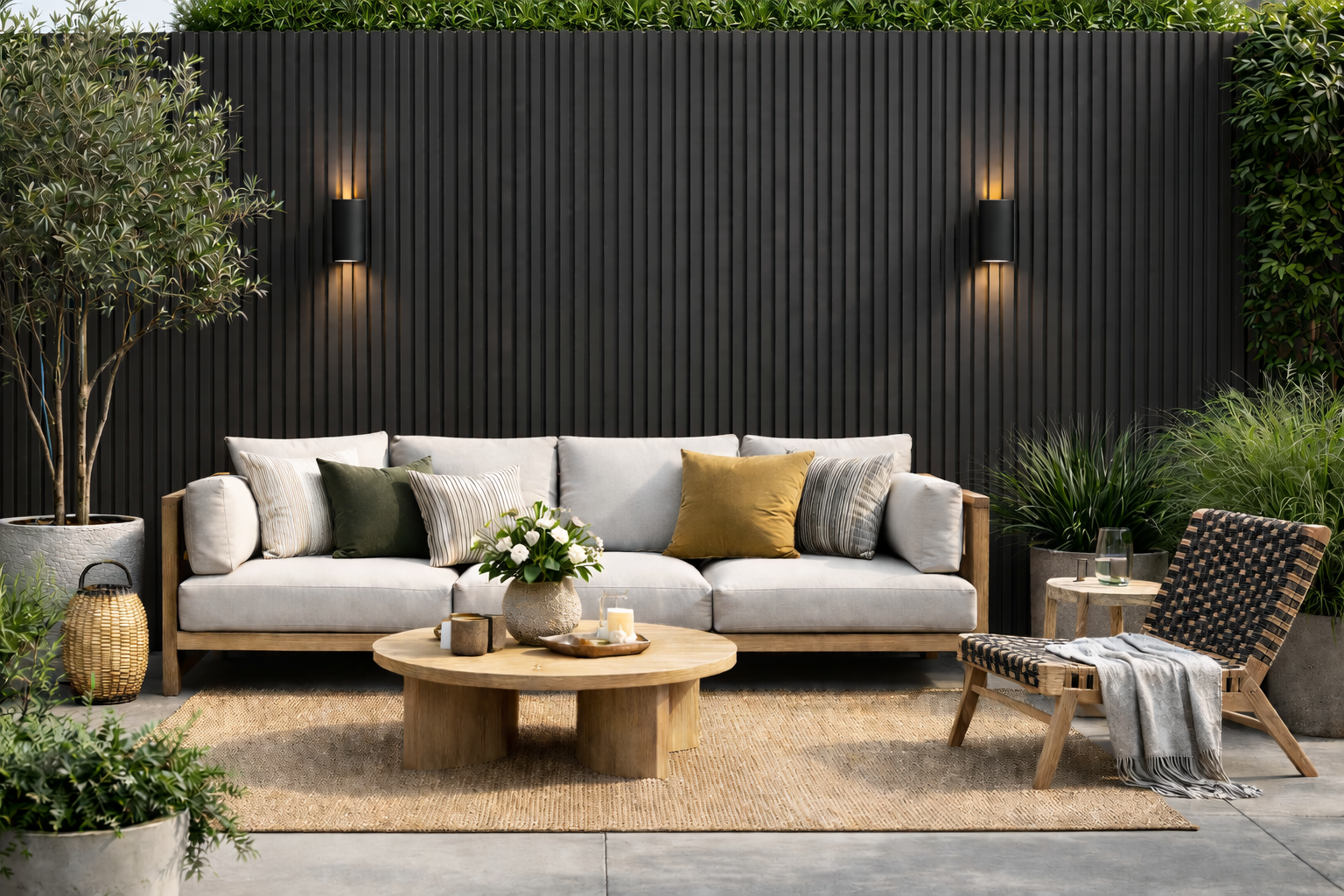Black UV Resistant Outdoor Wall Panel