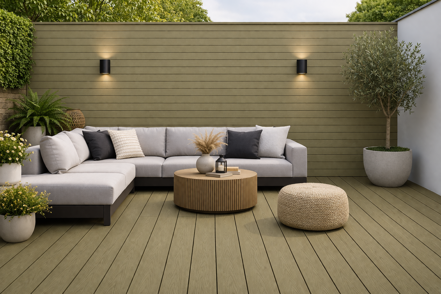 Khaki Composite Outdoor Decking