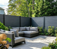 Pack of 6 Grey Composite Outdoor Fencing Panels 15 x 180cm