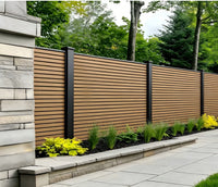 Dark Oak Composite Outdoor Fencing 180cm
