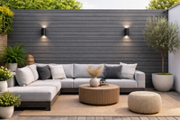 Grey UV Resistant Outdoor Wall Panel