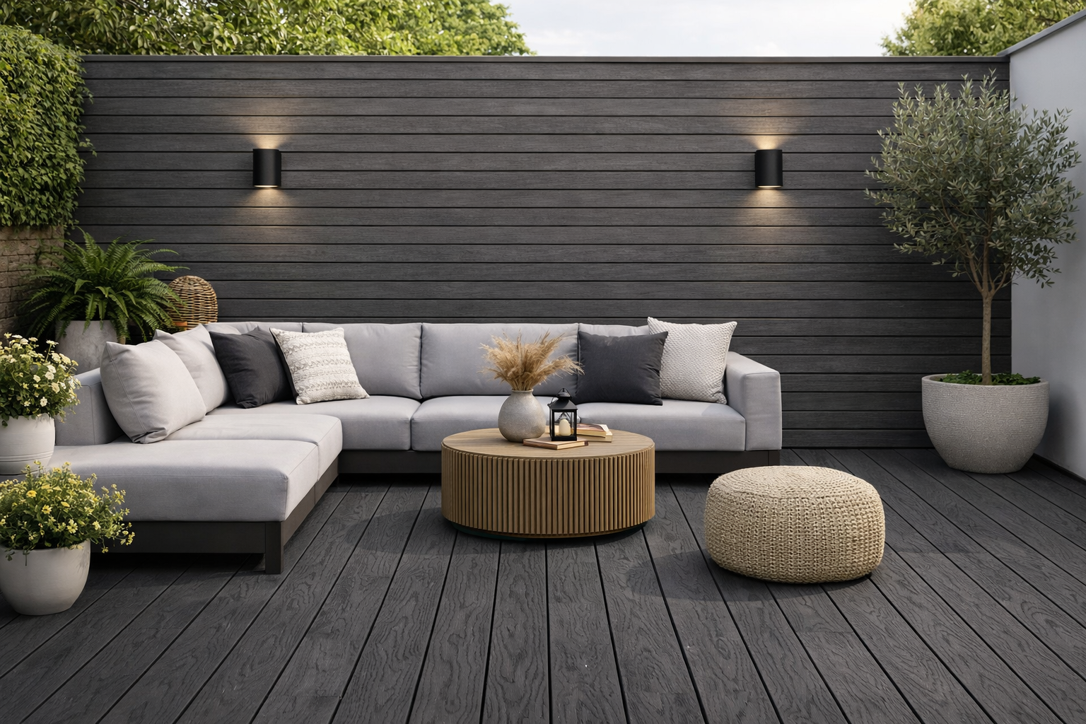 Black Composite Outdoor Decking