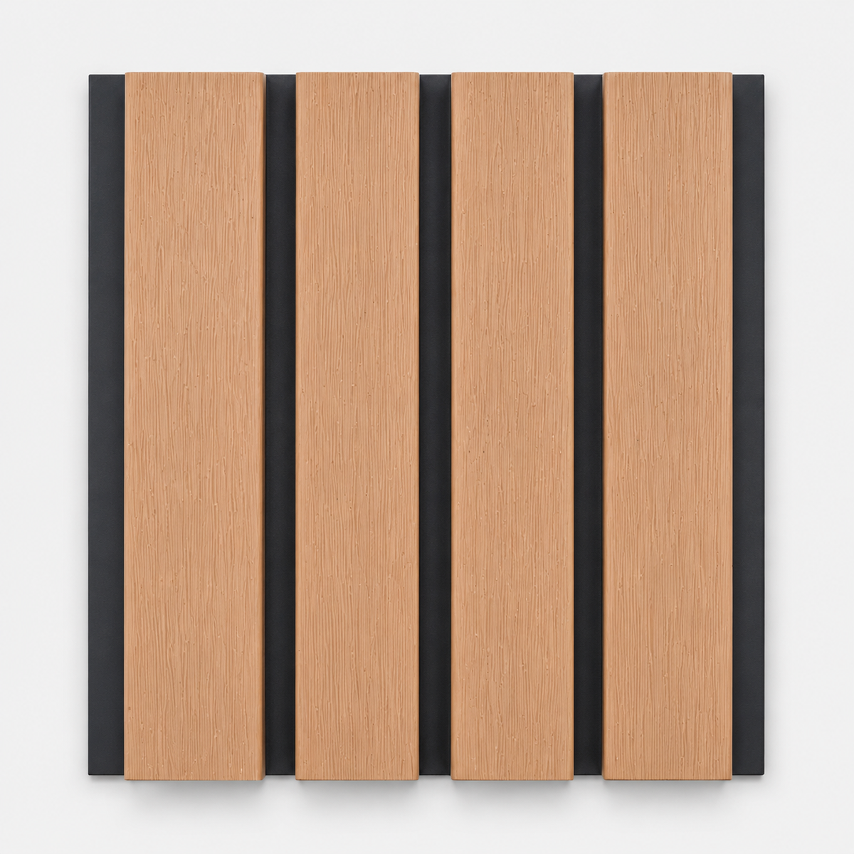 Composite Exterior Slat Wall Cladding - Waterproof, UV-Resistant - Standard Slat - Light Oak