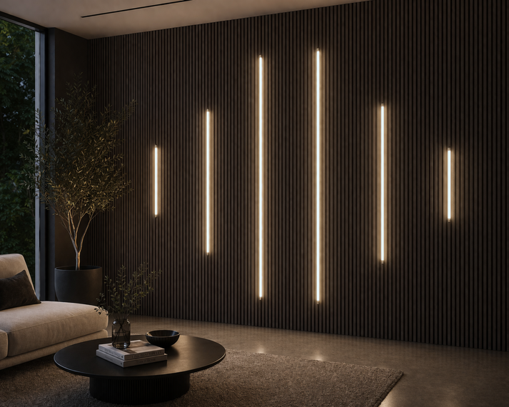 LED Acoustic Wall Panel Light Strip Set