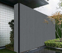 Grey Oak Composite Slat Outdoor Panel 290cm