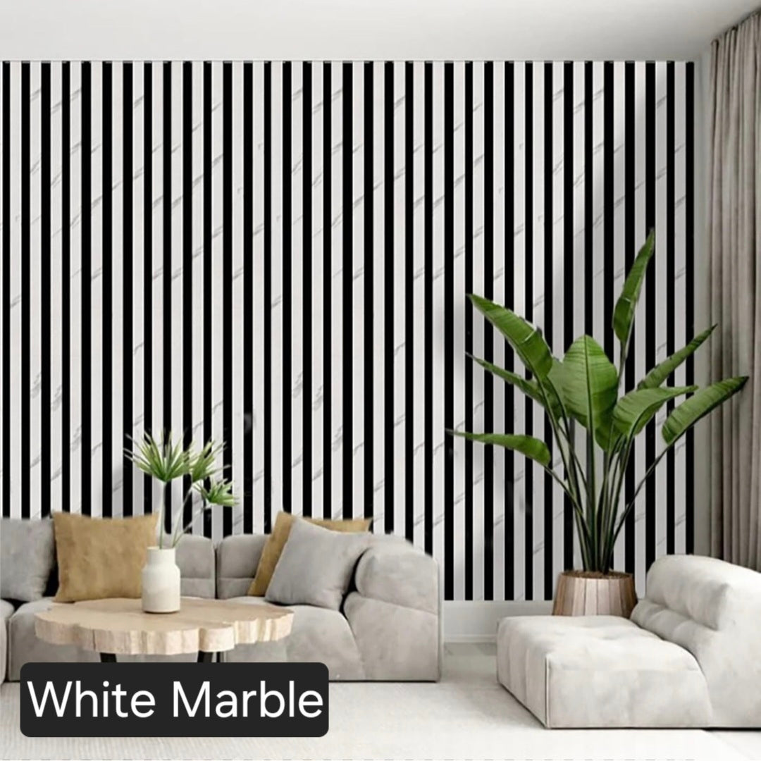 White Marble Effect Acoustic Panel