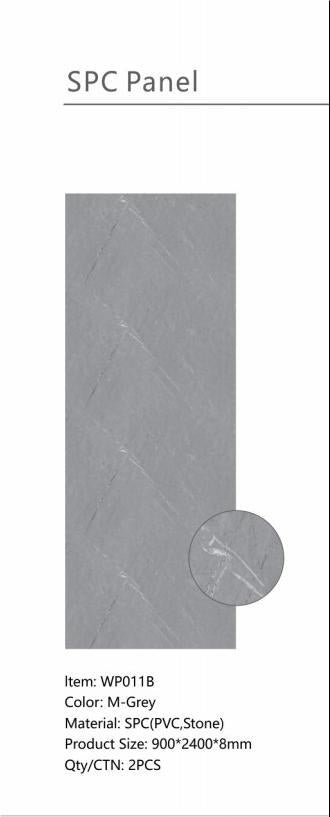 Grey Marble Decorative PVC Wall Panel